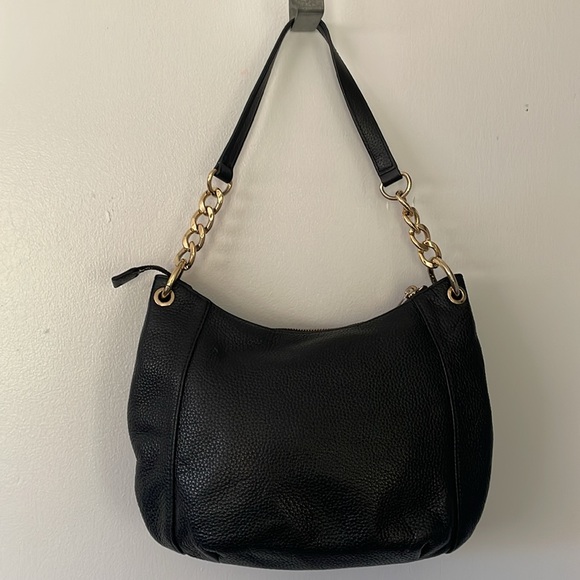 Michael Kors Black Leather Shoulder Bag - Picture 4 of 16